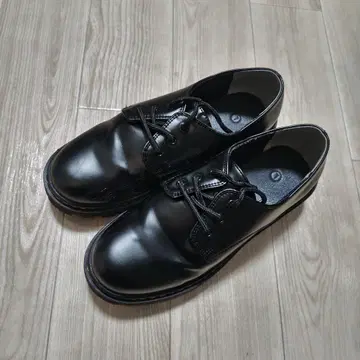 통굽 레이스업 마니쉬 슈즈
