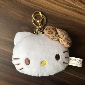 헬로키티 레오파드 무늬 키링