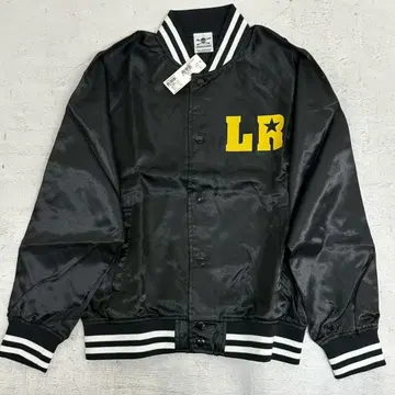 택 포함 새상품 LOVER SROCK 새틴 바시티 자켓 백 프린트 스컬