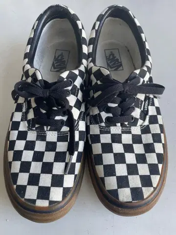 VANS(반스) 오센틱 체커보드 블랙 화이트 28cm