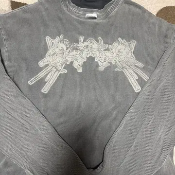 NOMANUAL A.W WAFFLE LONG SLEEVE TEE