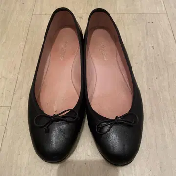 J.M. DAVIDSON 블랙 플랫슈즈 24cm