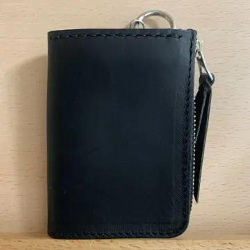 가죽 컴팩트 지갑 키체인 포함