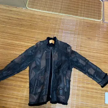 패치워크 디자인 자켓 양가죽 evolution