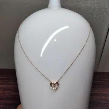 k10 하트형 다이아몬드 펜던트 목걸이