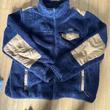 L.L.Bean 네이비 플리스 자켓 풀 집업 골든 사이즈