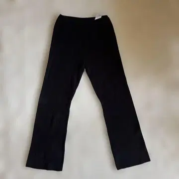 FREAK'S STORE 블랙 리브 플레어 팬츠