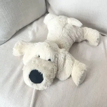 강아지 루크 화이트 봉제 인형