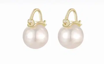 조개펄 귀걸이 링 귀걸이 14mm