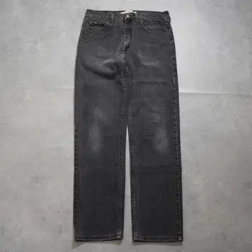 Lee 리 W34 블랙 데님 하의 팬츠 구제 의류 블랙 16246