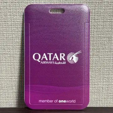 카타르 항공 QATAR AIRWAYS IC 카드 패스 케이스 러기지 택