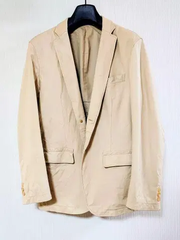 Paul Smith 베이지 가죽 싱글 브레스 자켓 XL