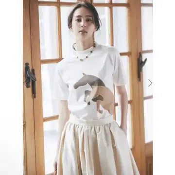 SEVEN TEN 호스 프린트 T셔츠 MIHO KAWAHITO