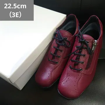 163 [새상품] 22.5cm (3E) 고급 스니커즈 펌프스