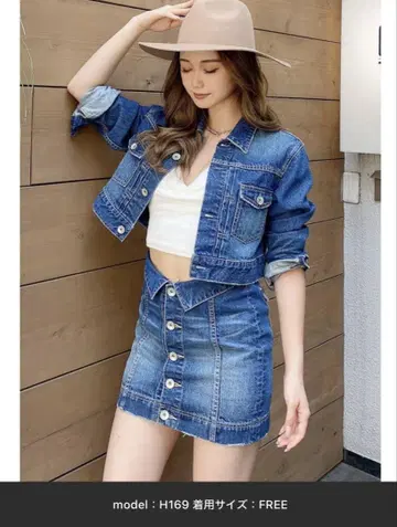 GYDA 데님 크롭 자켓