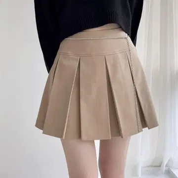 Heather 와이드 플리츠 미니 스커트 2 987764