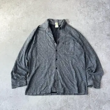 에네스베 프랑스제 그레이 니트 셔츠 긴팔 남성용 90s 빈티지