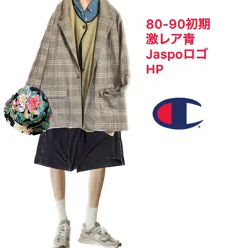 80-90s 초레어 파랑 택 JASPO 하프 팬츠, 밑단 택 fudge