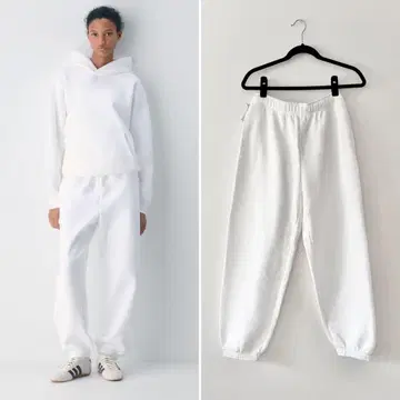 택 포함 새상품 Aritzia 아리치아 맨투맨 팬츠 화이트