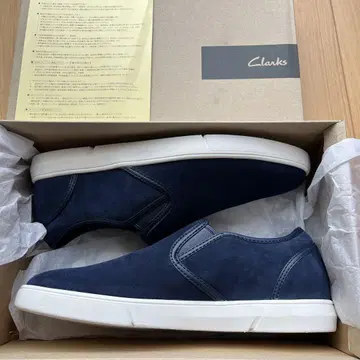 [ 미사용 새상품 ] Clarks 클락스 스웨이드 랜드리 스텝 슬립온