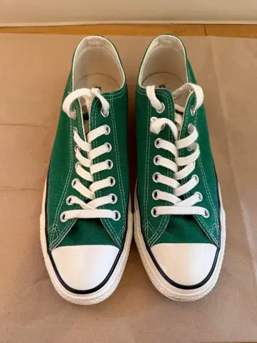 컨버스 그린 캔버스 로우컷 스니커즈