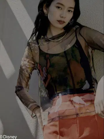 아메리빈티지 Snow White SHEER TOP 시어 탑 S