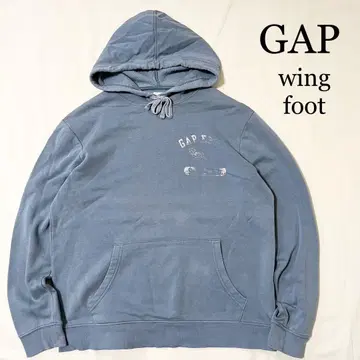 GAP 맨투맨 풀오버 후드티 윙풋 프린트 구제 의류 S