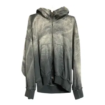 JULIUS Sweat Bleach Zip Up Hoodie