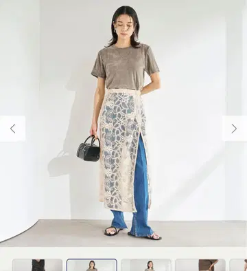 [ 25SS ] 그린 라벨 릴랙싱 레이스 스커트