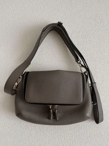 ANYA HINDMARCH 가죽 숄더백 그레이
