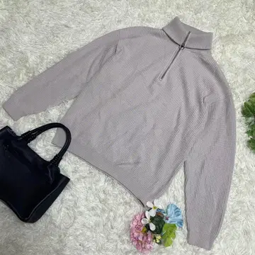 새상품급 뷰티 앤 유스 유나이티드 애로우즈 터틀넥 니트 그레이