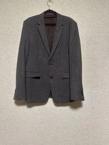 남성용 띠어리 브라운 테일러드 자켓 울 혼방