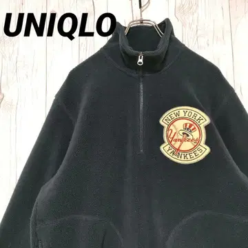 유니클로 플리스 하프 지퍼 MLB 콜라보 00s 올드 유니클로 XL