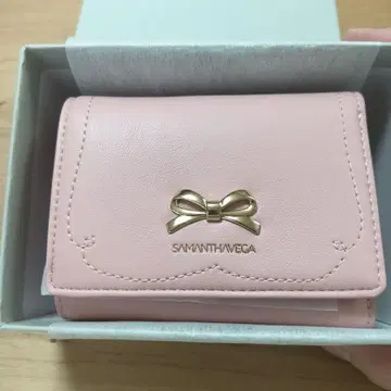 SAMANTHAVEGA 핑크 3단 폴더형 지갑
