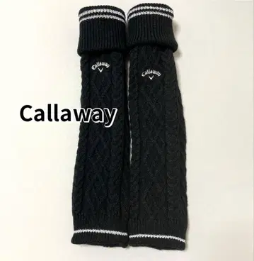 캘러웨이 골프 케이블 짜임 레그 워머 블랙