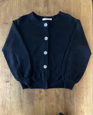 Favori 가디건 비쥬 블랙 울 루즈핏