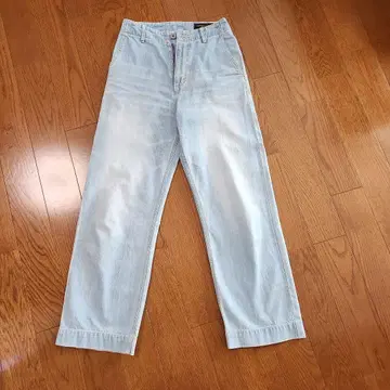 URBAN RESEARCH DOORS 라이트 블루 스트레이트 데님