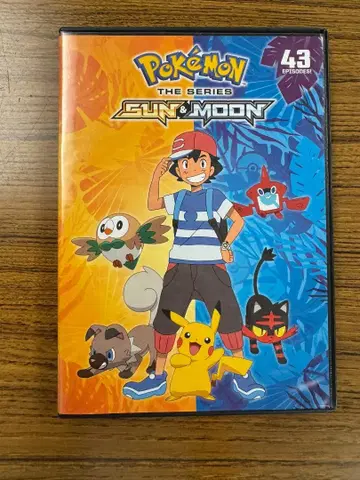 영어 북미판 DVD 포켓몬스터 썬&문 리전 1 NTSC