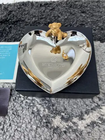 MIKIMOTO 하트형 실버 소품함