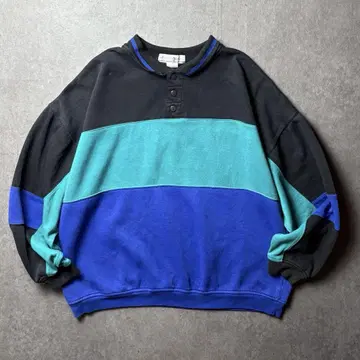 펭귄 스포트 90s 맨투맨 헨리넥 스트릿 XL