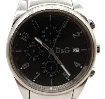 D&G 돌체앤가바나 손목시계 크로노그래프 데이트 그레이 다이얼 남성용
