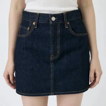 MOUSSY 데님 미니 스커트 OneWash