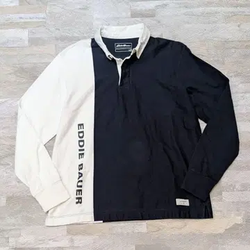 목요 게릴라 Eddie Bauer 라거 셔츠 화이트/네이비 M