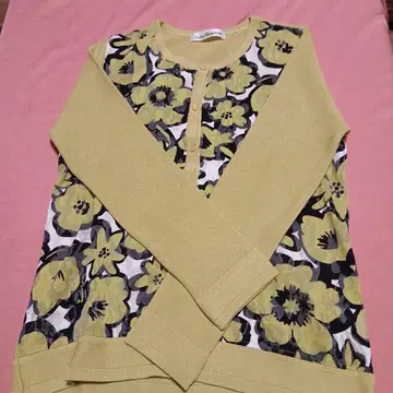Couture Hanabishki 꽃무늬 긴팔 가디건