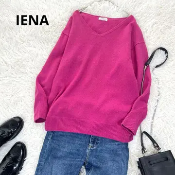 이에나 IENA 캐시미어 혼방 실크 울 니트 스웨터 오버 사이즈