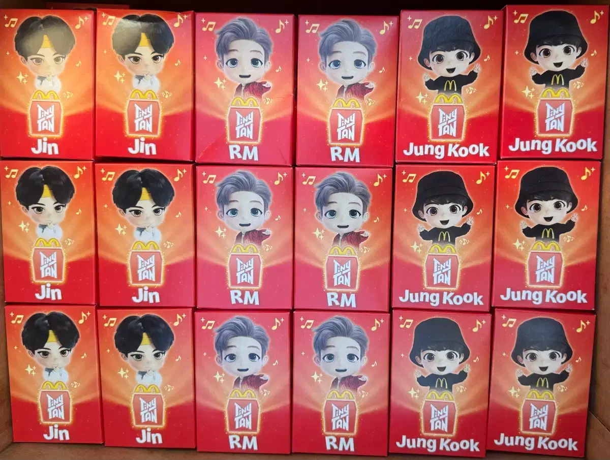 (Set without Suga) Bts Happy Meal McDonald's (TinyTAN) 2nd edition