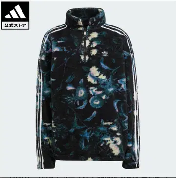 [ 미개봉 새상품 ] adidas 플리스 자켓 블랙 플라워 여성용 M