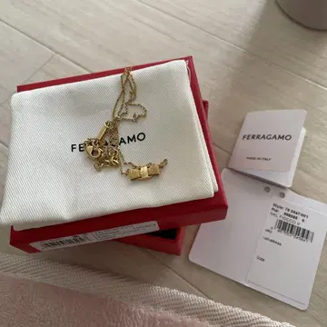 FERRAGAMO 바라 목걸이 골드