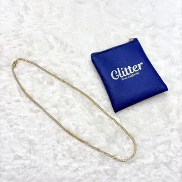 Glitter 글리터 테니스 체인 목걸이 골드