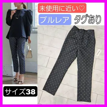 미사용에 가까운 Bluelea 블루레아 도트 데님 팬츠 바지 블랙